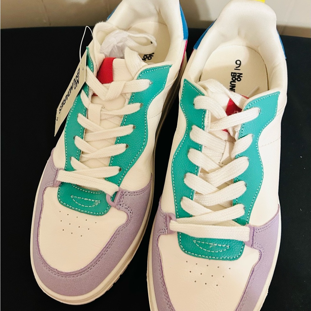 No Boundaries Multi Color Court Sneakers/Size 9/NWT